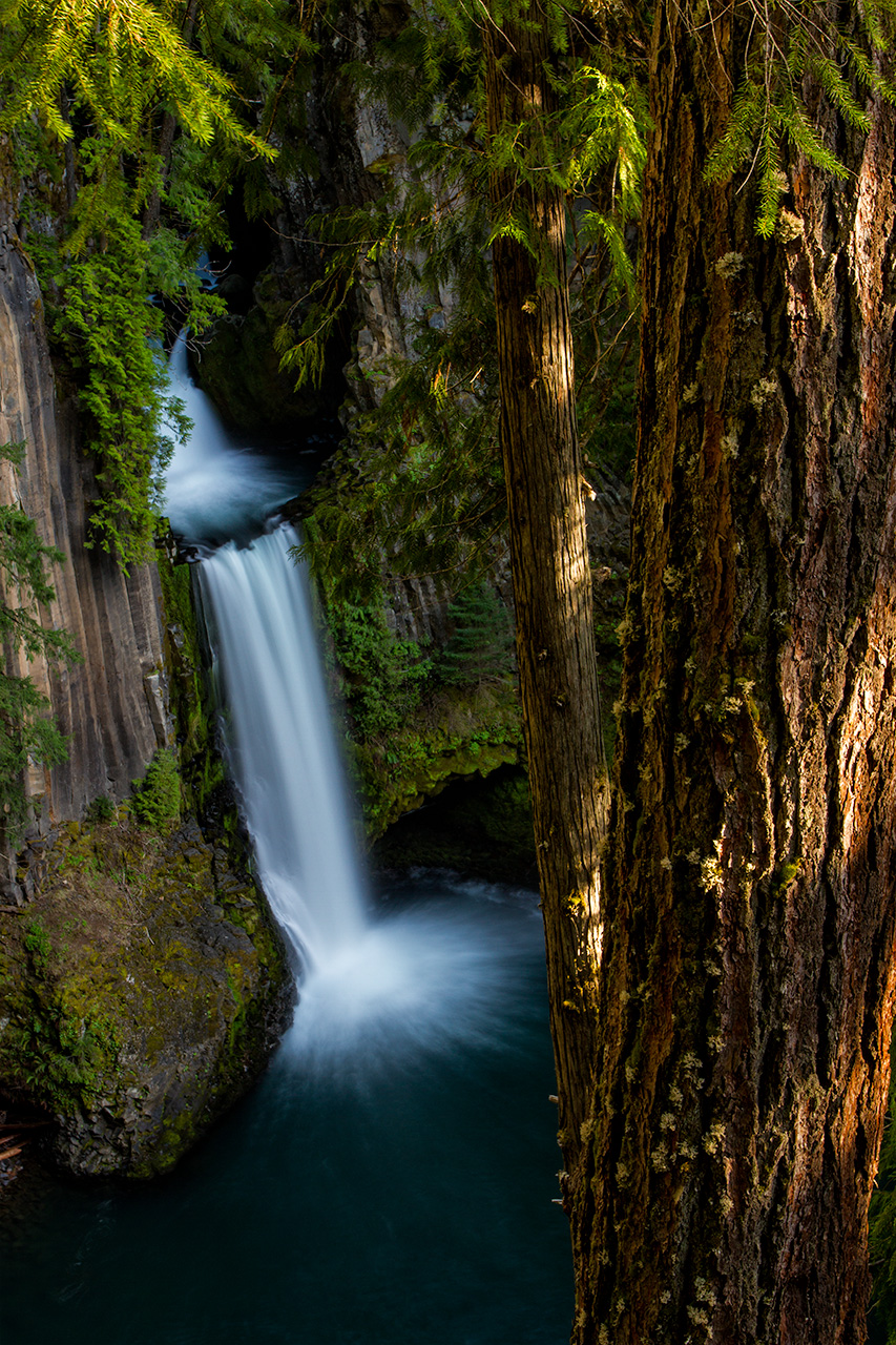 Tokatee Falls in Southern Oregon